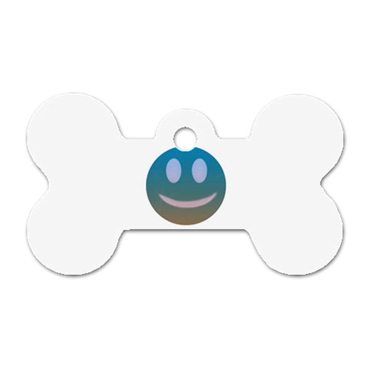 Smiley Dog Tag Bone (Two Sides)