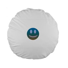 Smiley Standard 15  Premium Flano Round Cushions