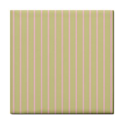 Summer Sand Color Pink Stripes Tile Coasters by picsaspassion