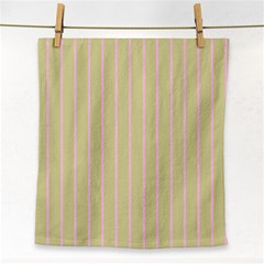 Summer Sand Color Pink Stripes Face Towel