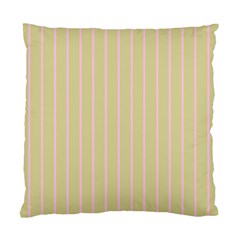 Summer Sand Color Pink Stripes Standard Cushion Case (two Sides)