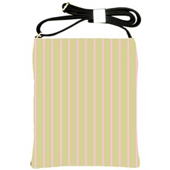 Summer Sand Color Pink Stripes Shoulder Sling Bags