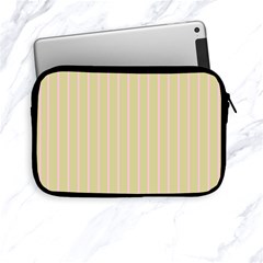 Summer Sand Color Pink Stripes Apple Ipad Mini Zipper Cases by picsaspassion