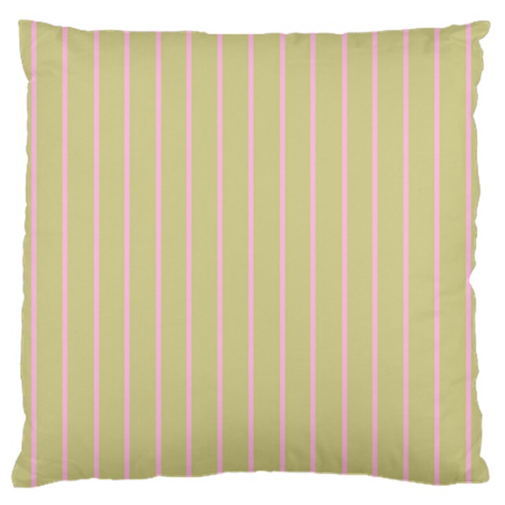 Summer sand color pink stripes Standard Flano Cushion Case (One Side)