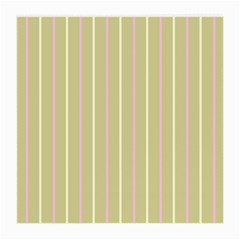 Summer Sand Color Pink And Yellow Stripes Medium Glasses Cloth (2 Sides)