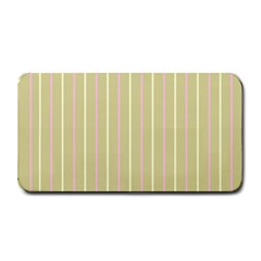 Summer Sand Color Pink And Yellow Stripes Medium Bar Mat by picsaspassion