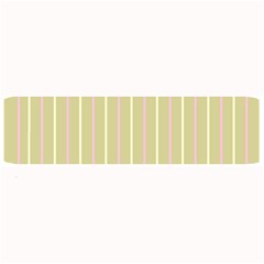 Summer Sand Color Pink And Yellow Stripes Large Bar Mat by picsaspassion