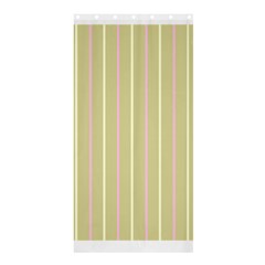 Summer Sand Color Pink And Yellow Stripes Shower Curtain 36  X 72  (stall) by picsaspassion