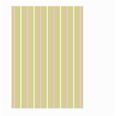 Summer Sand Color Pink And Yellow Stripes Large Garden Flag (two Sides) by picsaspassion