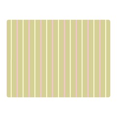 Summer Sand Color Pink And Yellow Stripes Double Sided Flano Blanket (mini) by picsaspassion