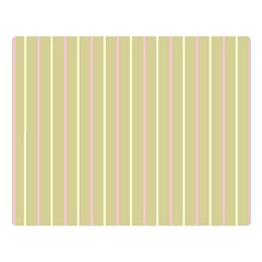 Summer Sand Color Pink And Yellow Stripes Double Sided Flano Blanket (large) by picsaspassion