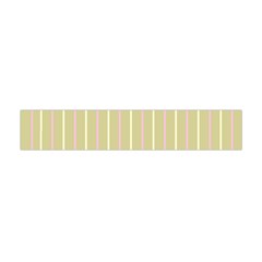 Summer Sand Color Pink And Yellow Stripes Flano Scarf (mini) by picsaspassion