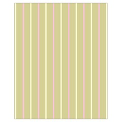 Summer Sand Color Pink And Yellow Stripes Drawstring Bag (small)