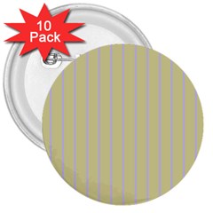 Summer Sand Color Lilac Stripes 3  Buttons (10 Pack) 