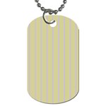 Summer sand color lilac stripes Dog Tag (One Side) Front