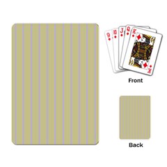 Summer Sand Color Lilac Stripes Playing Card by picsaspassion