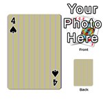 Summer sand color lilac stripes Playing Cards 54 Designs  Front - Spade4