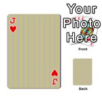 Summer sand color lilac stripes Playing Cards 54 Designs  Front - HeartJ