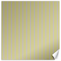 Summer Sand Color Lilac Stripes Canvas 16  X 16  