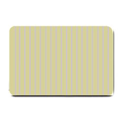 Summer Sand Color Lilac Stripes Small Doormat  by picsaspassion