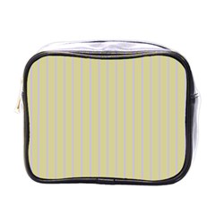 Summer Sand Color Lilac Stripes Mini Toiletries Bags