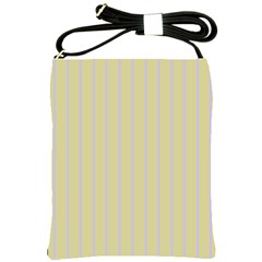 Summer Sand Color Lilac Stripes Shoulder Sling Bags