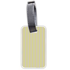 Summer Sand Color Lilac Stripes Luggage Tags (two Sides)