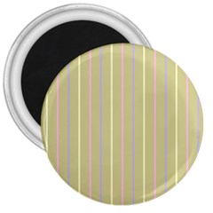 Summer Sand Color Lilac Pink Yellow Stripes Pattern 3  Magnets by picsaspassion