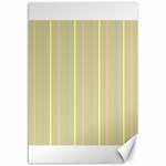 Summer sand color lilac pink yellow stripes pattern Canvas 12  x 18   11.88 x17.36  Canvas - 1