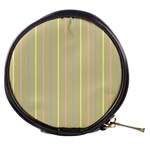 Summer sand color lilac pink yellow stripes pattern Mini Makeup Bags Front