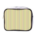 Summer sand color lilac pink yellow stripes pattern Mini Toiletries Bags Front