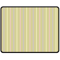 Summer Sand Color Lilac Pink Yellow Stripes Pattern Fleece Blanket (medium) 