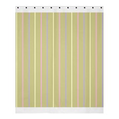 Summer Sand Color Lilac Pink Yellow Stripes Pattern Shower Curtain 60  X 72  (medium)  by picsaspassion