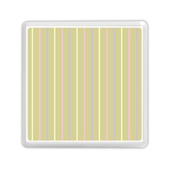 Summer Sand Color Lilac Pink Yellow Stripes Pattern Memory Card Reader (square) 