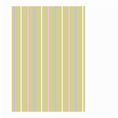 Summer Sand Color Lilac Pink Yellow Stripes Pattern Small Garden Flag (two Sides)