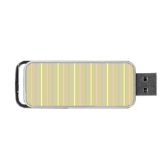 Summer Sand Color Lilac Pink Yellow Stripes Pattern Portable Usb Flash (two Sides) by picsaspassion