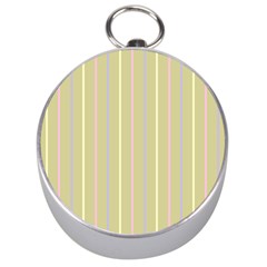 Summer Sand Color Lilac Pink Yellow Stripes Pattern Silver Compasses by picsaspassion