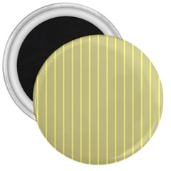 Summer Sand Color Yellow Stripes Pattern 3  Magnets by picsaspassion