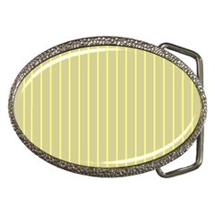 Summer Sand Color Yellow Stripes Pattern Belt Buckles