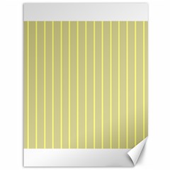 Summer Sand Color Yellow Stripes Pattern Canvas 36  X 48  