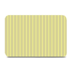 Summer Sand Color Yellow Stripes Pattern Plate Mats by picsaspassion