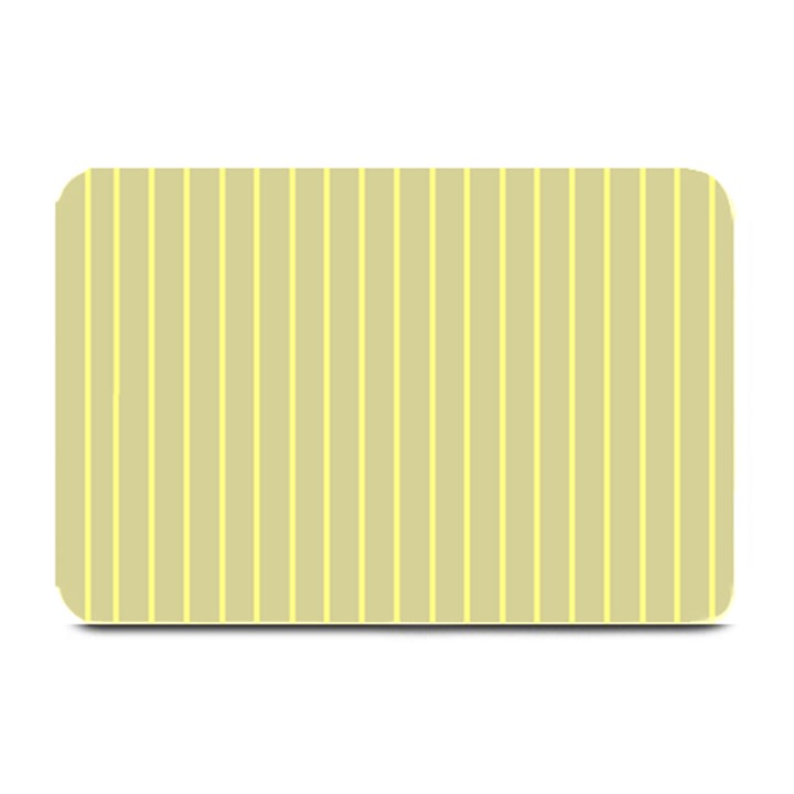 Summer sand color yellow stripes pattern Plate Mats