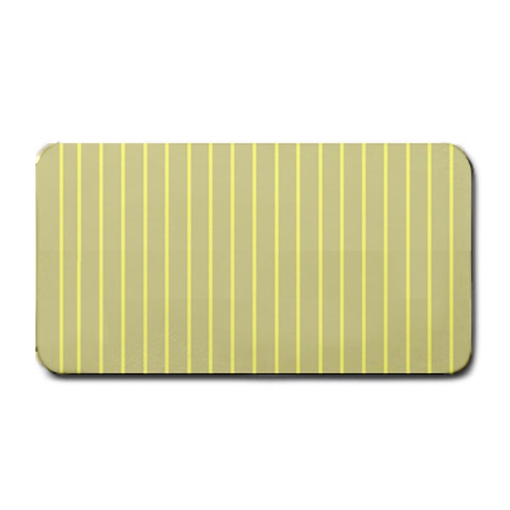 Summer sand color yellow stripes pattern Medium Bar Mats