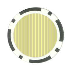 Summer Sand Color Yellow Stripes Pattern Poker Chip Card Guards by picsaspassion