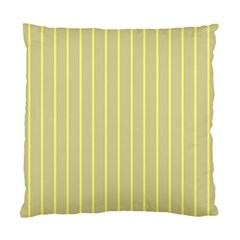 Summer Sand Color Yellow Stripes Pattern Standard Cushion Case (one Side) by picsaspassion