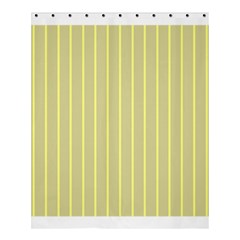 Summer Sand Color Yellow Stripes Pattern Shower Curtain 60  X 72  (medium) 