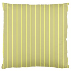 Summer Sand Color Yellow Stripes Pattern Large Cushion Case (two Sides)