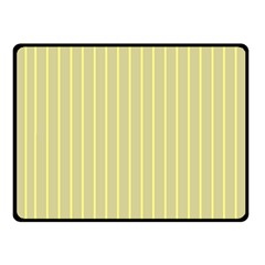 Summer Sand Color Yellow Stripes Pattern Double Sided Fleece Blanket (small) 