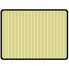 Summer Sand Color Yellow Stripes Pattern Double Sided Fleece Blanket (large)  by picsaspassion