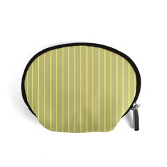 Summer Sand Color Yellow Stripes Pattern Accessory Pouches (small) 